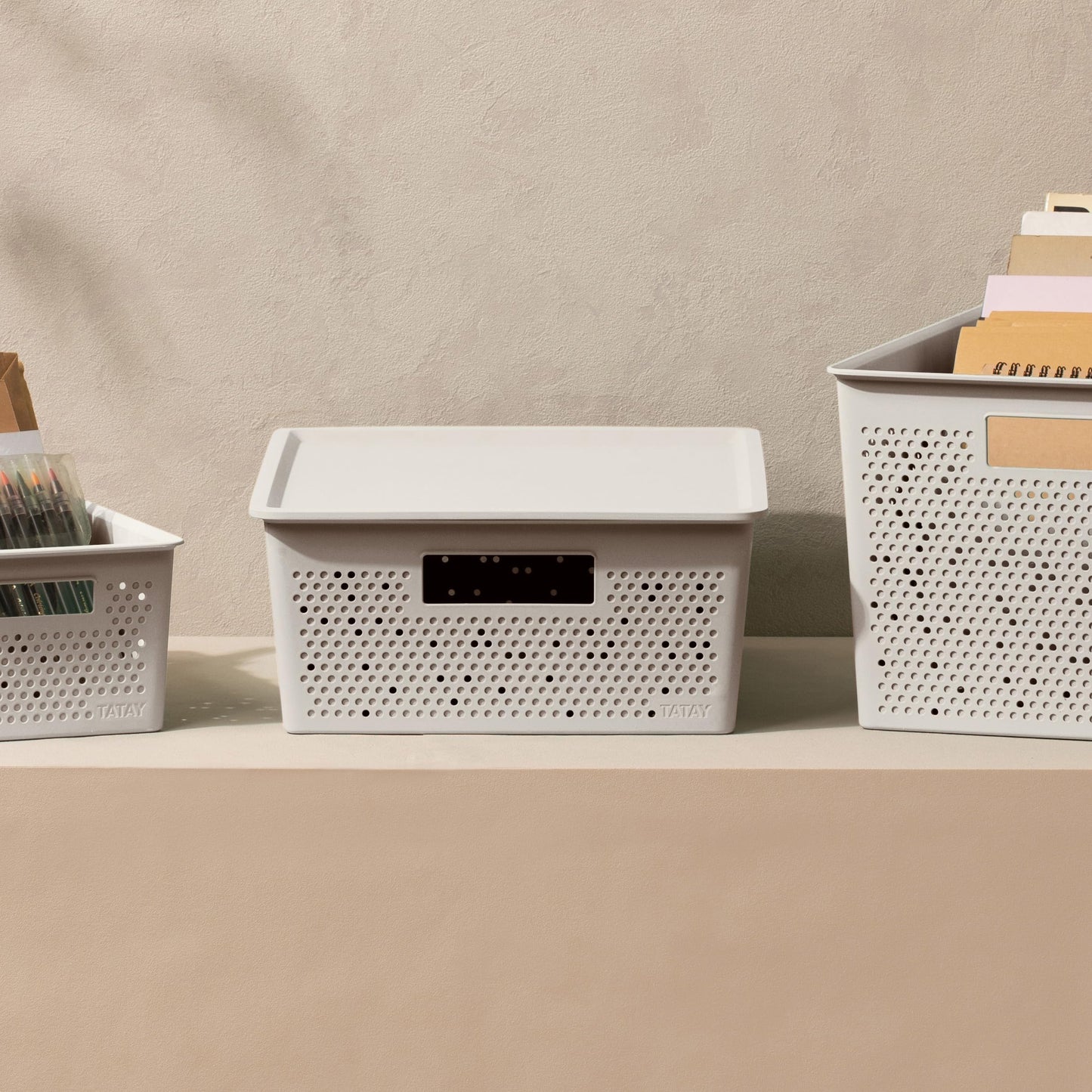 TATAY Storage Basket Bohol 12 L Optimal Ventilation Modular Storage Design