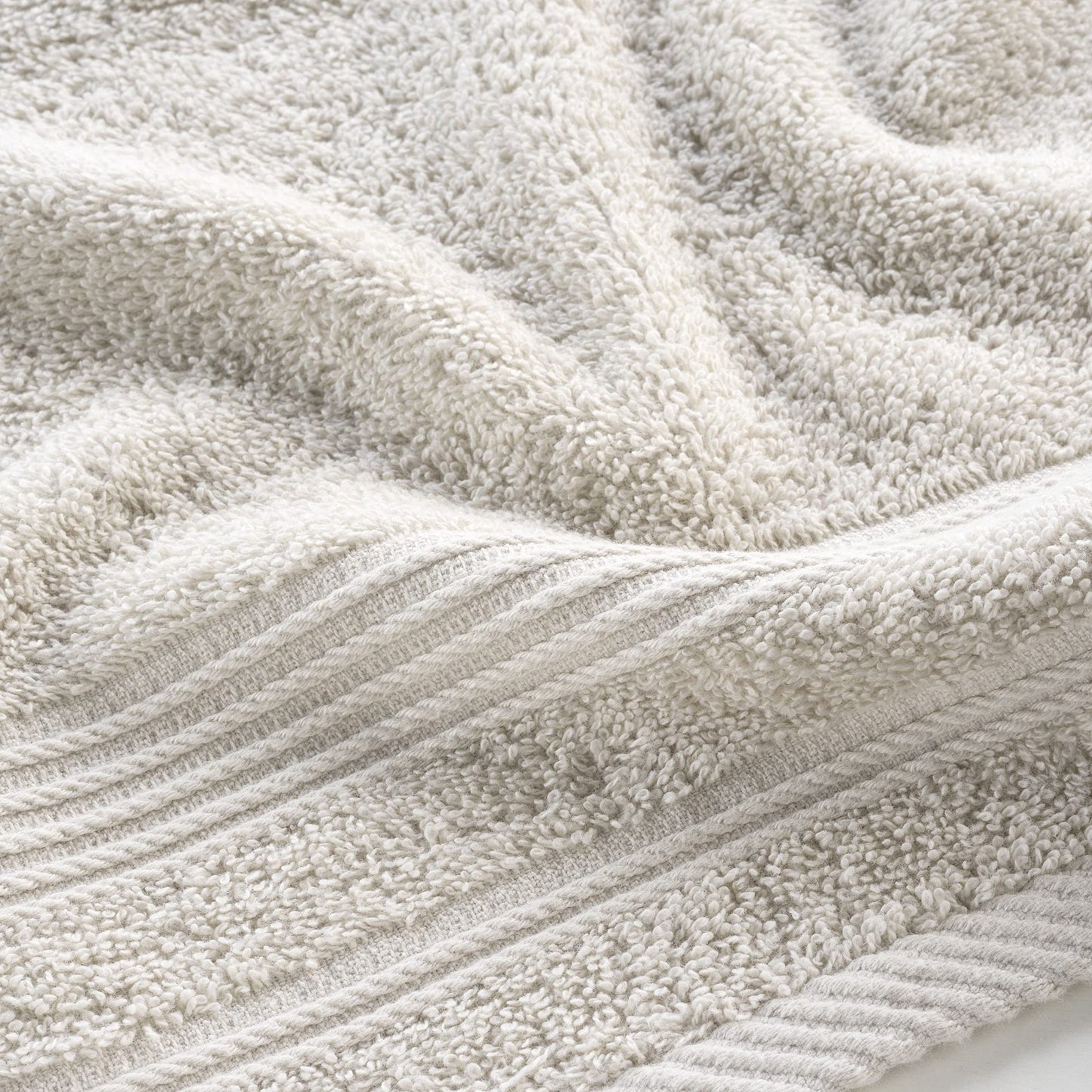 Douceur d'Intérieur, Tendresse Linen Guest Towel (30 x 50 cm) Plain Terry Cloth