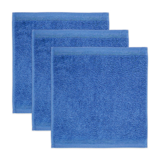 M?ve 3er set Superwuschel soap cloth 30 x 30 cm made of 100% cotton, cornflower