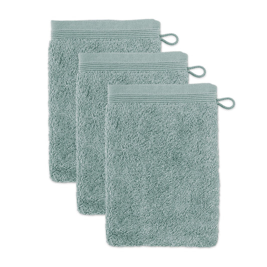 M?ve Super Fluffy Wash Mitt 15 x 20 cm 100% Cotton Tea Set of 3