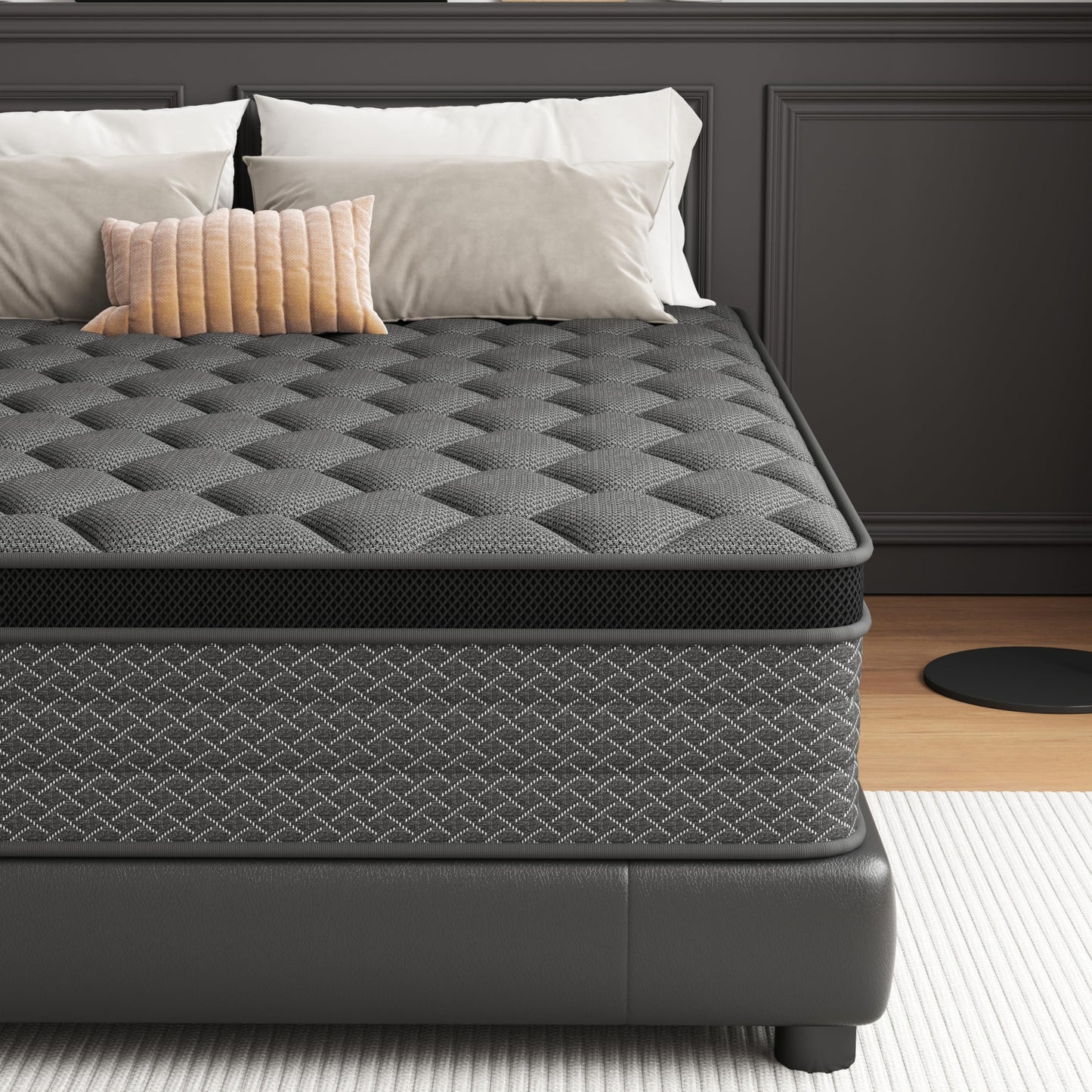 DAJIYUHC Double Mattress 4FT6,10 In Hybrid Mattress, Medium firm(135*190cm)