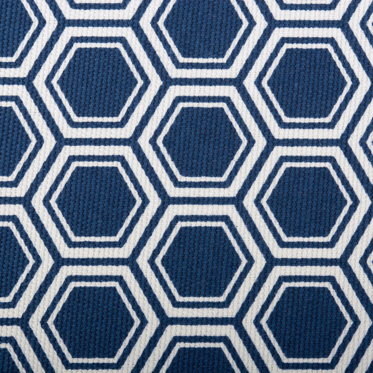 DII Hard Sided Collapsible Fabric Storage Container for Nursery, Offices, & Home Organization, (13x13x13) - Honeycomb Nautical Blue