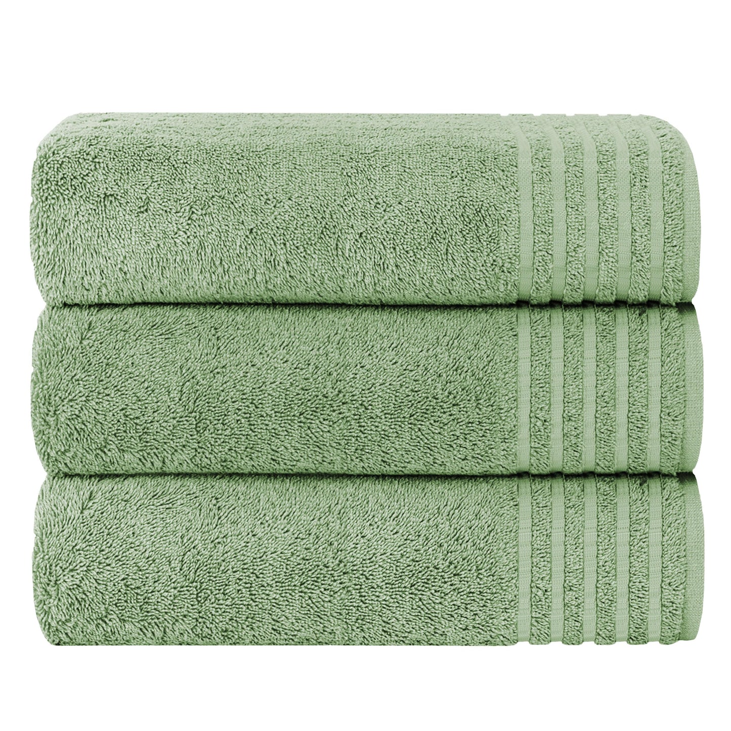 Olivia Rocco Monaco 3 Pack Bath Sheets Highly Absorbent Premium Quality 100% Cotton Large Towel Set Extra Soft Quick Dry Large Towels Bath Sheet 500