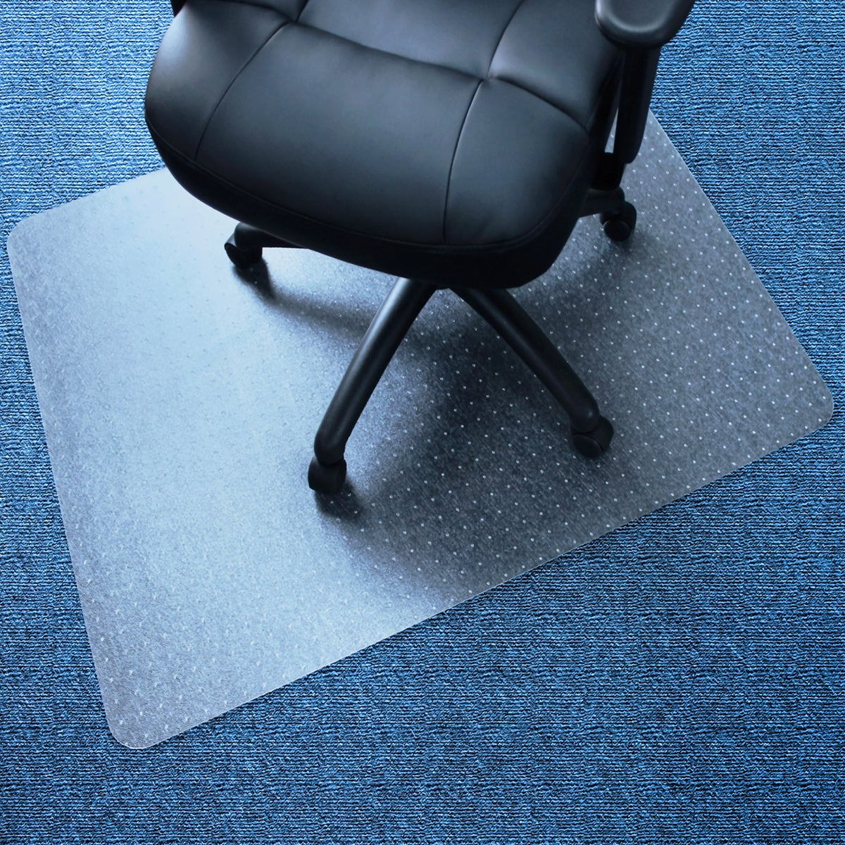 Marvelux No Slip Clear PVC Office Chair Mat for Low Pile Carpets 90 x 120cm