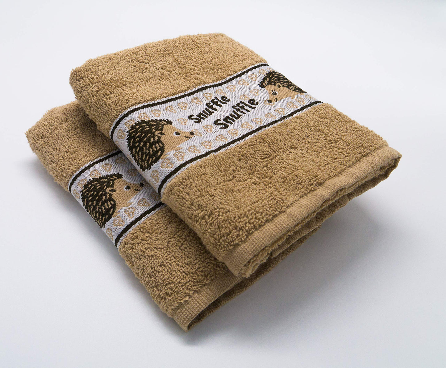 Lex's Linens 2 Pack Animal Tea Towel/Kitchen Towel (Hedgehog)