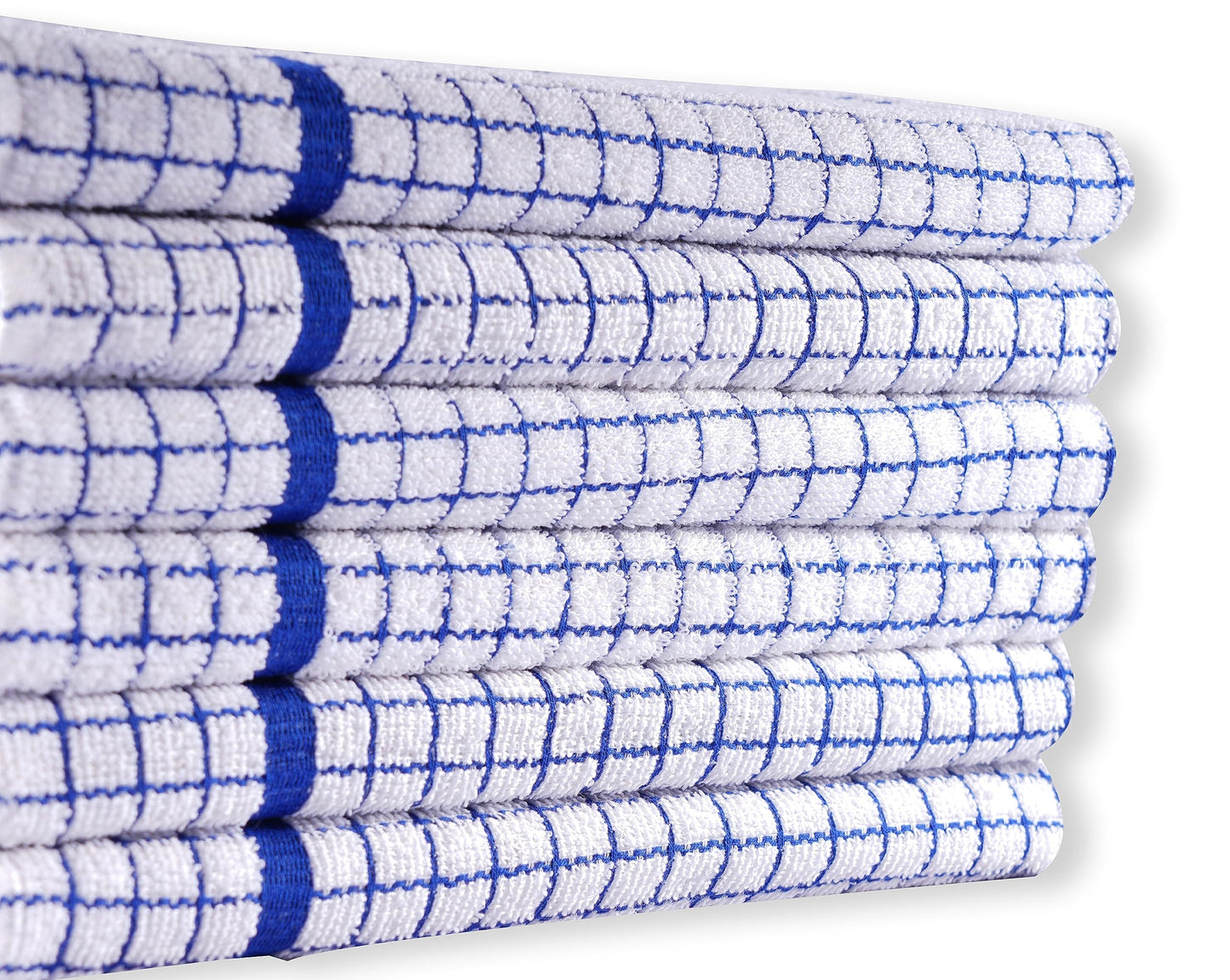 QUALITY HOME TEXTILES 100% Cotton Large Luxury Terry Towelling Tea Towels with Hanging Loop