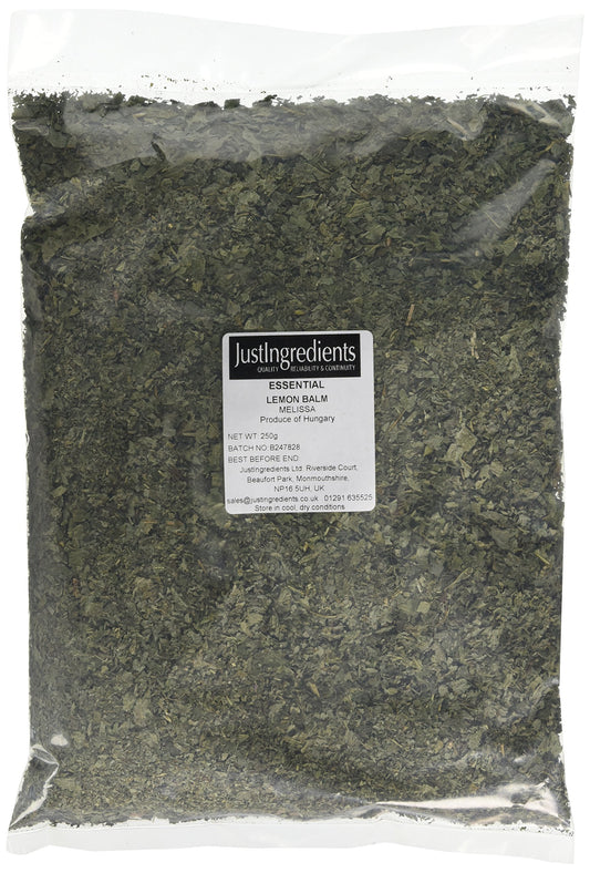 JustIngredients Essentials Lemon Balm Melissa 250 g (Pack of 2)