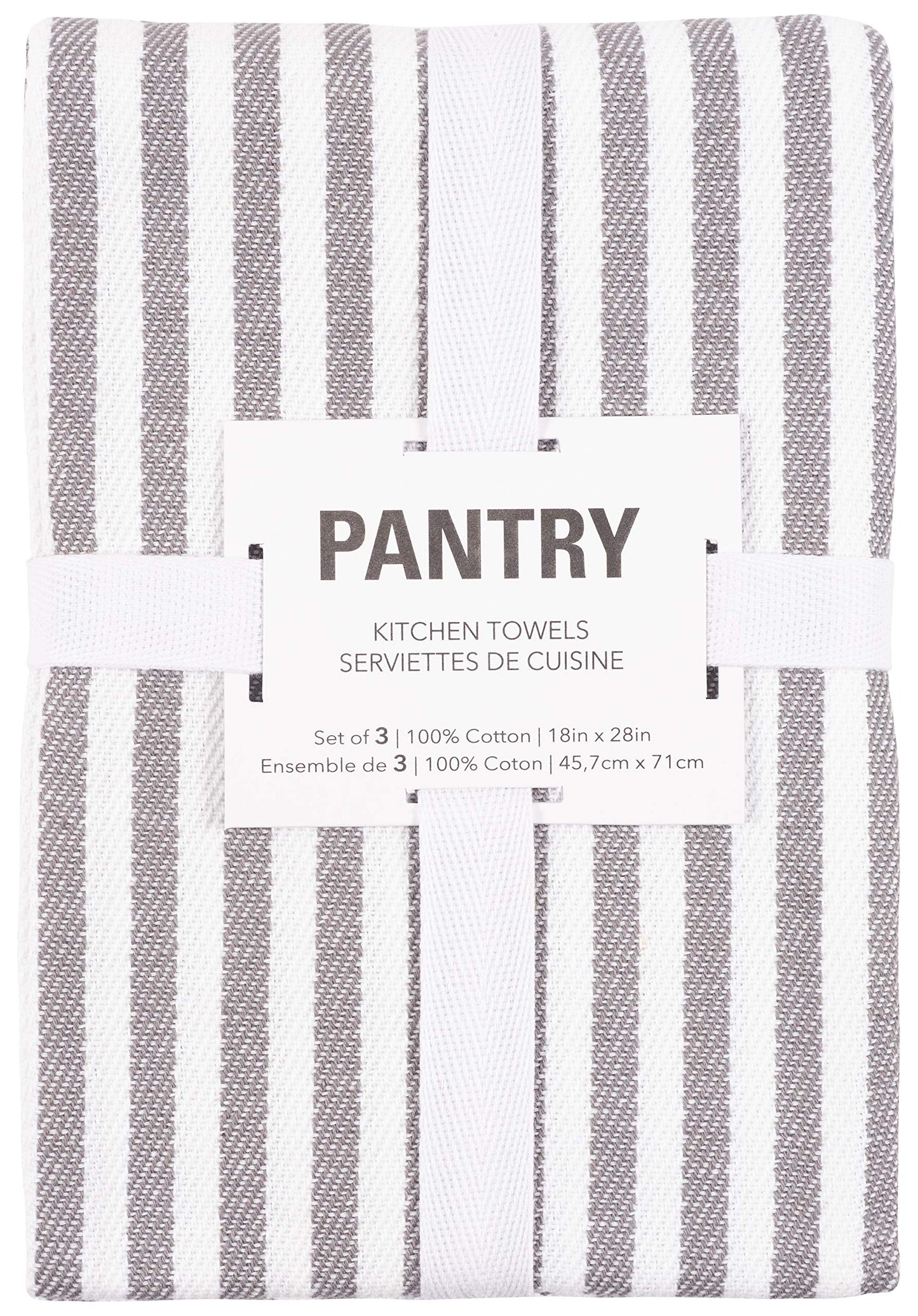 KAF Home Mixed Flat & Terry Kitchen Towels | Two Sets of 3 18 x 28 Inches | 4 Flat Weave Towels for Cooking and Drying Dishes