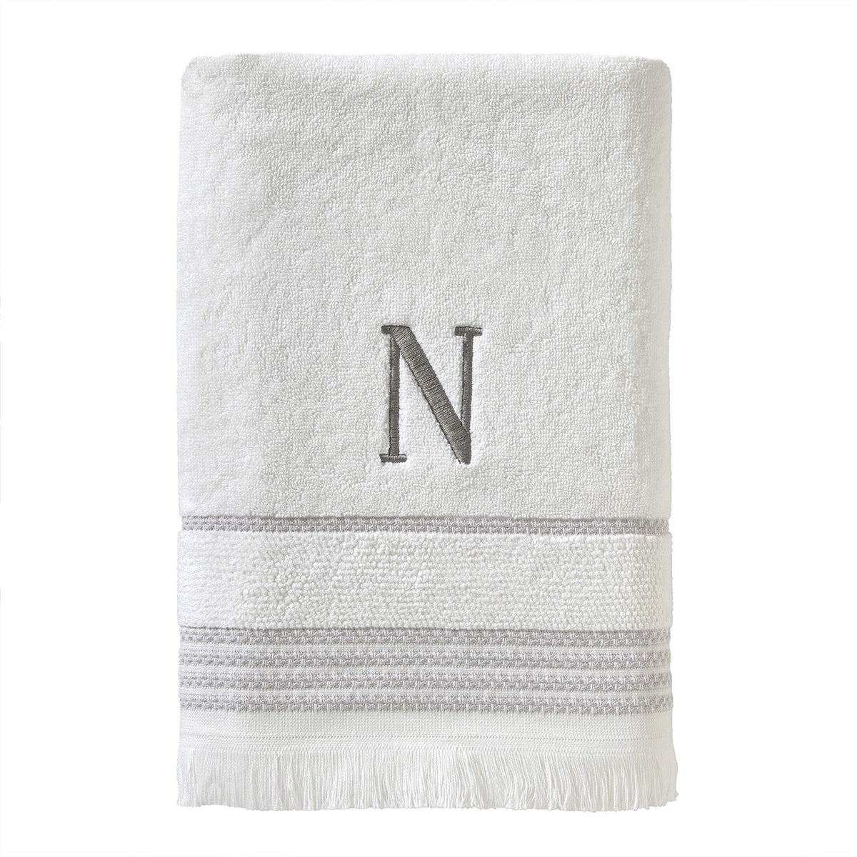 SKL Home Bath Towel, N, Cotton, White, 28x54