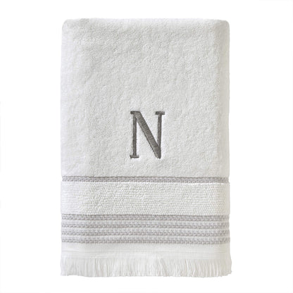 SKL Home Bath Towel, N, Cotton, White, 28x54