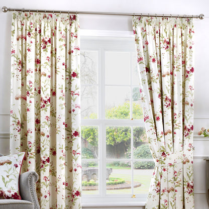 Fusion - Jeannie - Curtains, 229 x 229cm, Red