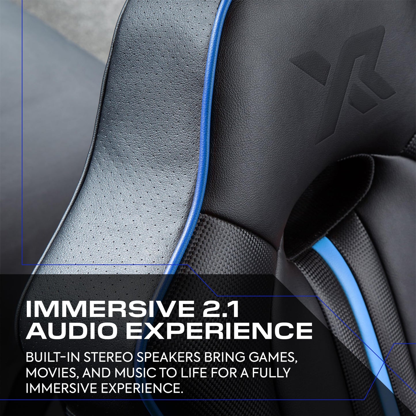 X-Rocker Torque Console Gaming Chair, 2.1 Stereo Audio Gaming Seat - Bluetooth Connectivity, Reactive Vibration, Foldable Base