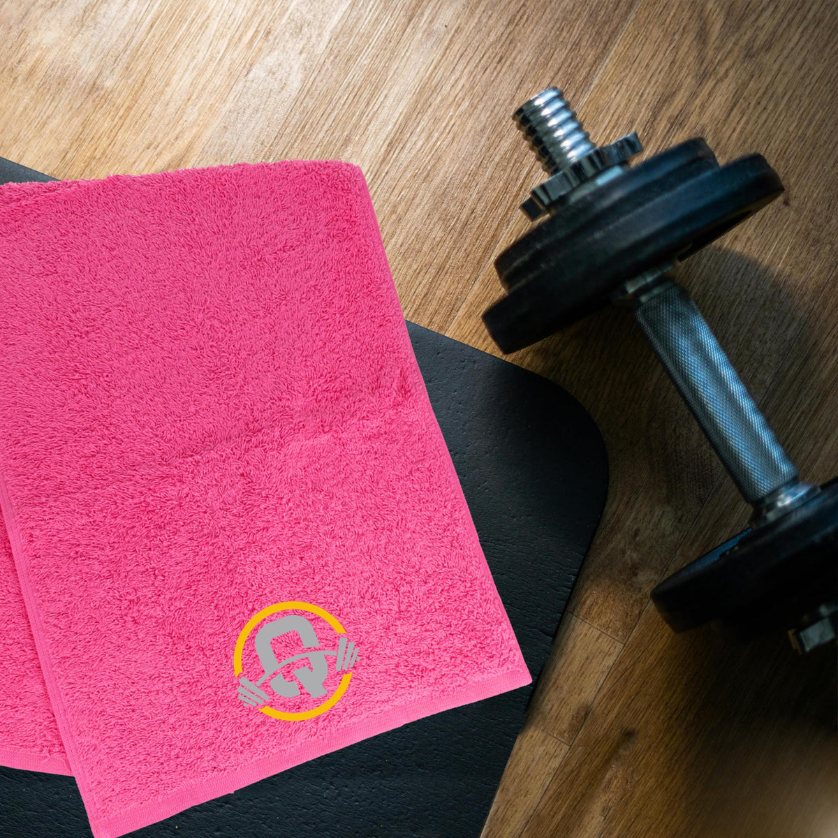 Always Looking Good Gym Towel with Monogrammed Embroidery Initial Gift for Men & Women, Training Accessory Gift