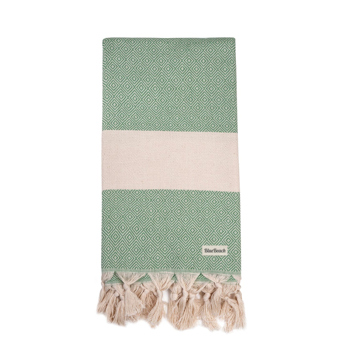Blue Beach Turkish Towel Diamond -100x180cm Large Turkish Hammam Peshtemal Towel - Super Absorbent, Quick Dry, Lightweight