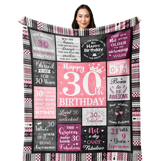 30th Birthday Gifts for Her, 30th Birthday Decorations for Women, Happy 30th Birthday Gifts for Women, 30 Year Old Birthday Gift for 30 Year Old
