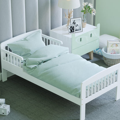 Junior Vida Scorpio Wooden Bed Toddler Solid Pine Wood Children Kids Junior Bed Frame White