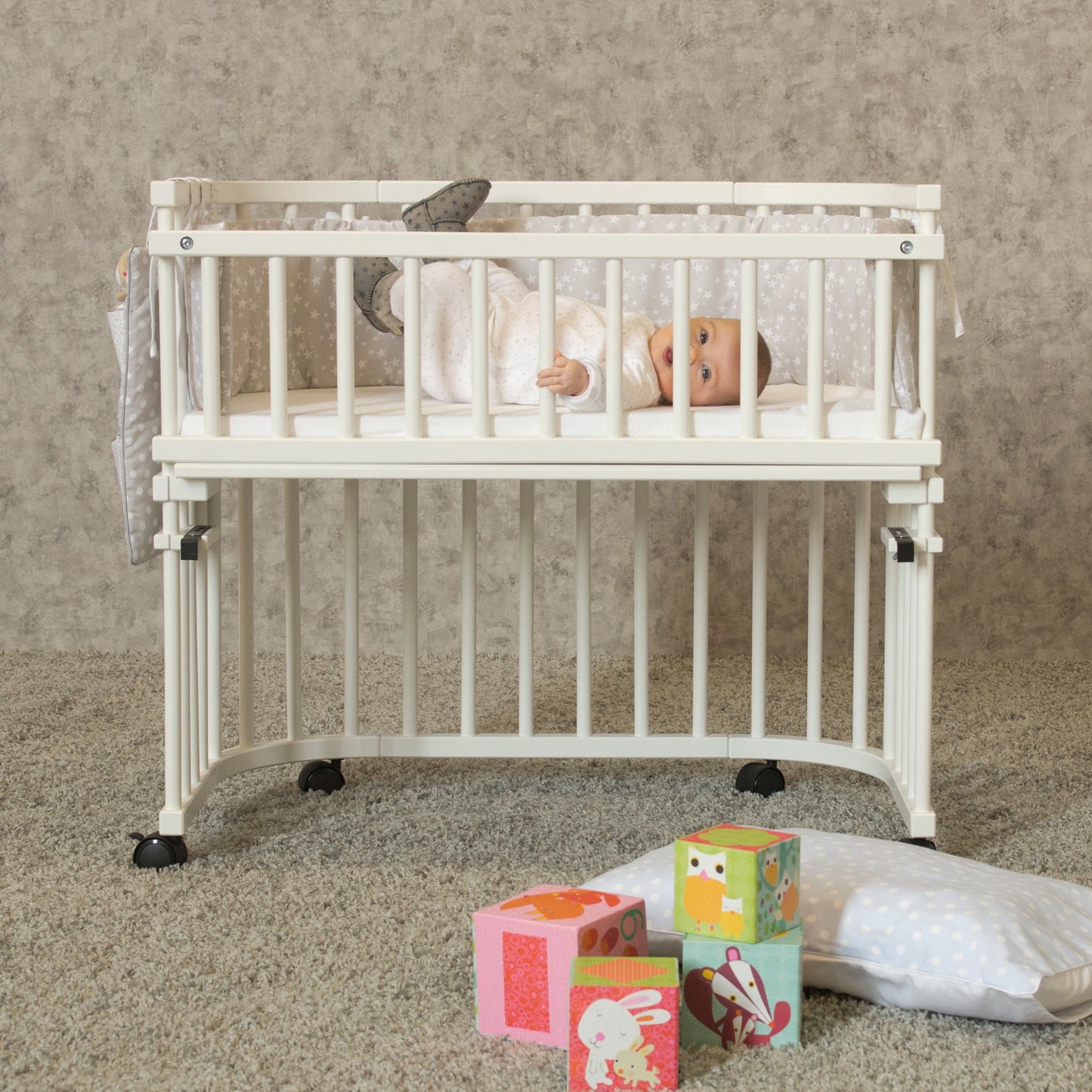 babybay roll kit suitable for all models suitable for parquet 4 pieces, white
