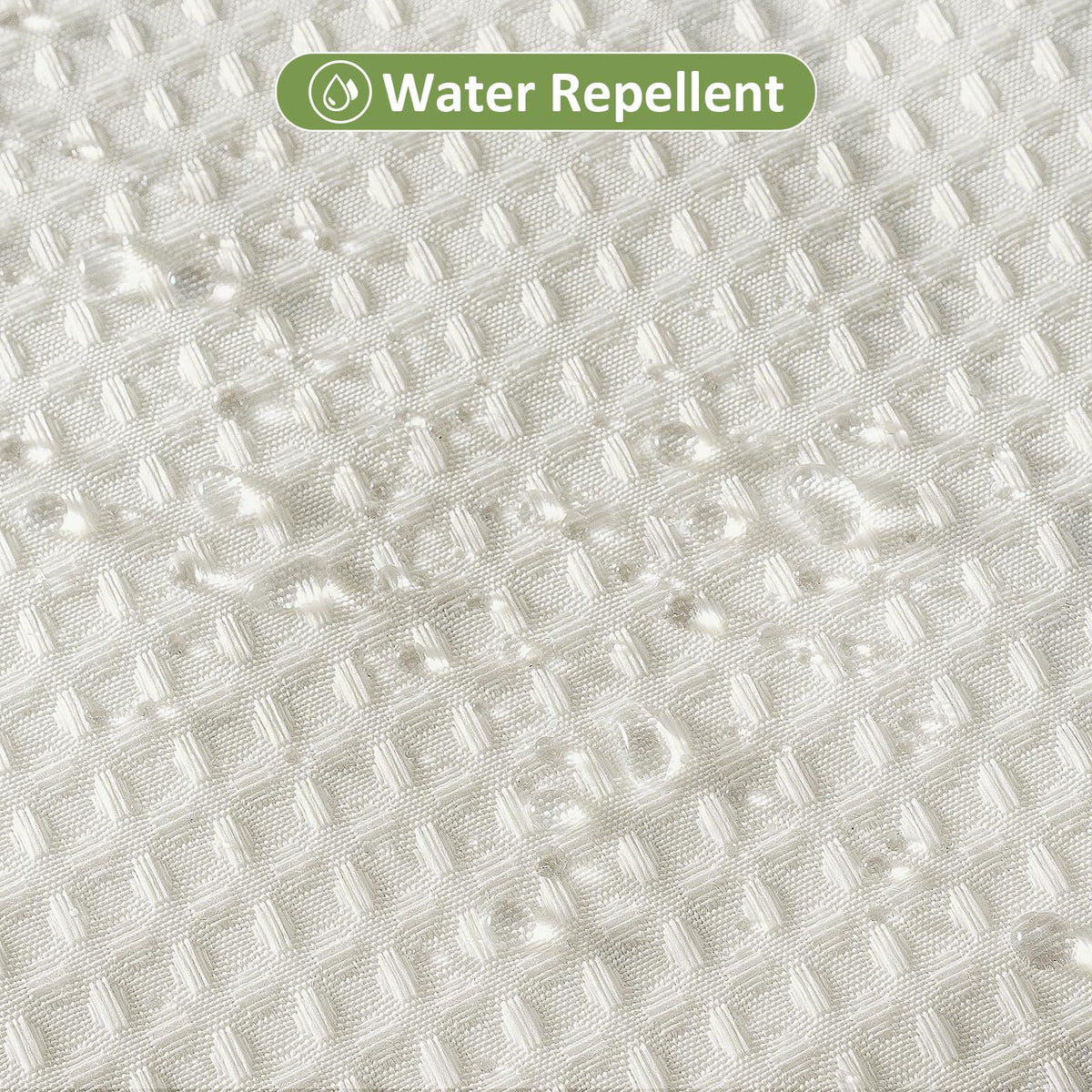 FY&XZH Heavy-Duty Waffle Weave Shower Curtain with Stainless Steel Hooks, Thick Fabric for Bathroom, Hotel, Spa & Salon-275 x 183cm Beige