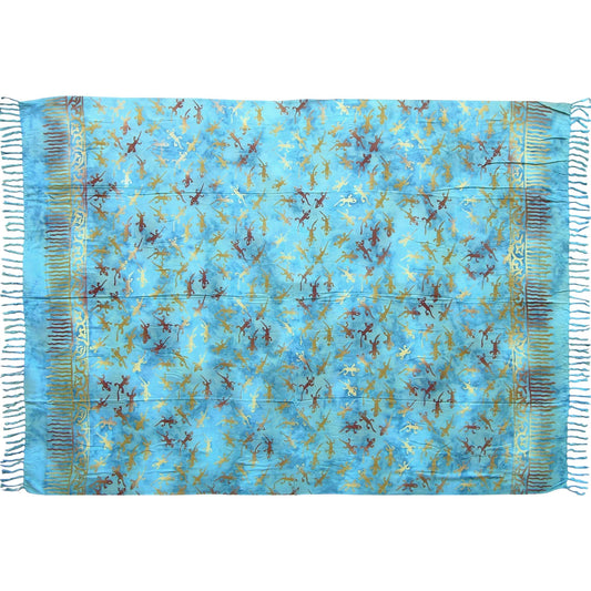 Balibarang Sarong Beach Towel Pareo Wrap Skirt Blue Gecko Sar66