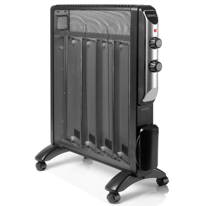 Duronic Electric Heater HV220 Oil Free Radiator Convection Heater Free Standing Radiator Mica Panel Heaters Portable Radiators with Micathermic Panels