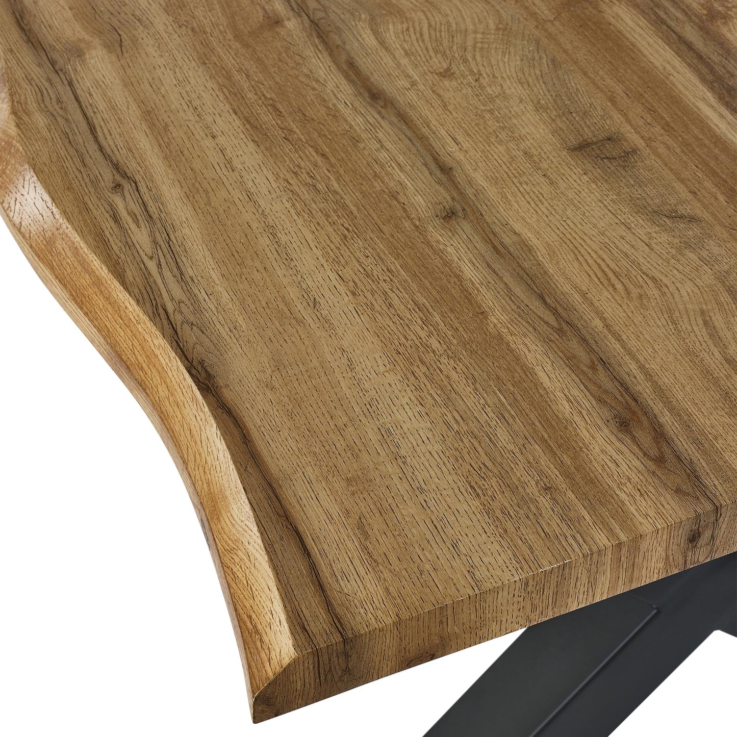 Julian Bowen Harvey Dining Table for 6, Brown - H75 x W180 x D90cm