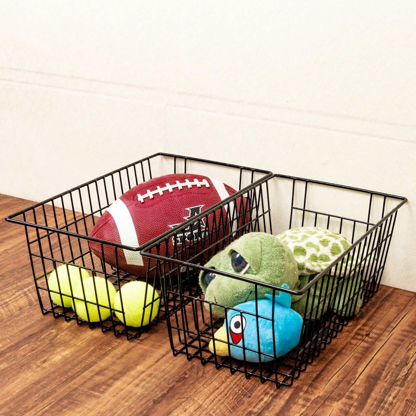 SANNO Freezer Basket Wire Organizer Storage Baskets Storage Bin Baskets for Organizing Kitchen Cabinets, Pantry, Freezer
