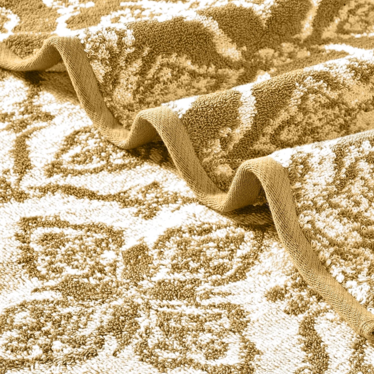 Modern Threads Amaris 6-Piece Reversible Yarn Dyed Jacquard Towel Set - Bath Towels, Hand Towels, & Washcloths - Super Absorbent & Quick Dry