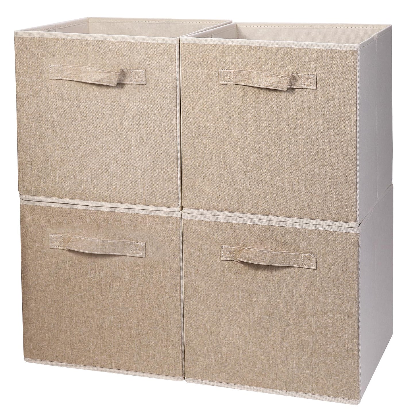 JAKAGO Foldable Storage Cubes 4 Pack, 30 x 30 x 30 cm