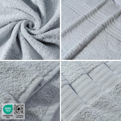 nice homeit - Set of 6 Washcloths 30 x 30 cm - Mini Face and Guest Towels 100% Cotton Ring - Soft, Absorbent, Washable - For Bathroom, Kitchen