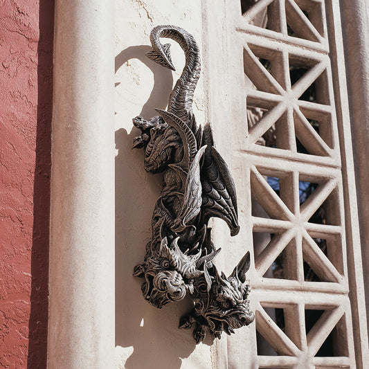 Design Toscano CL4189 Double Trouble Hanging Gargoyle Sculpture, Gothic Stone