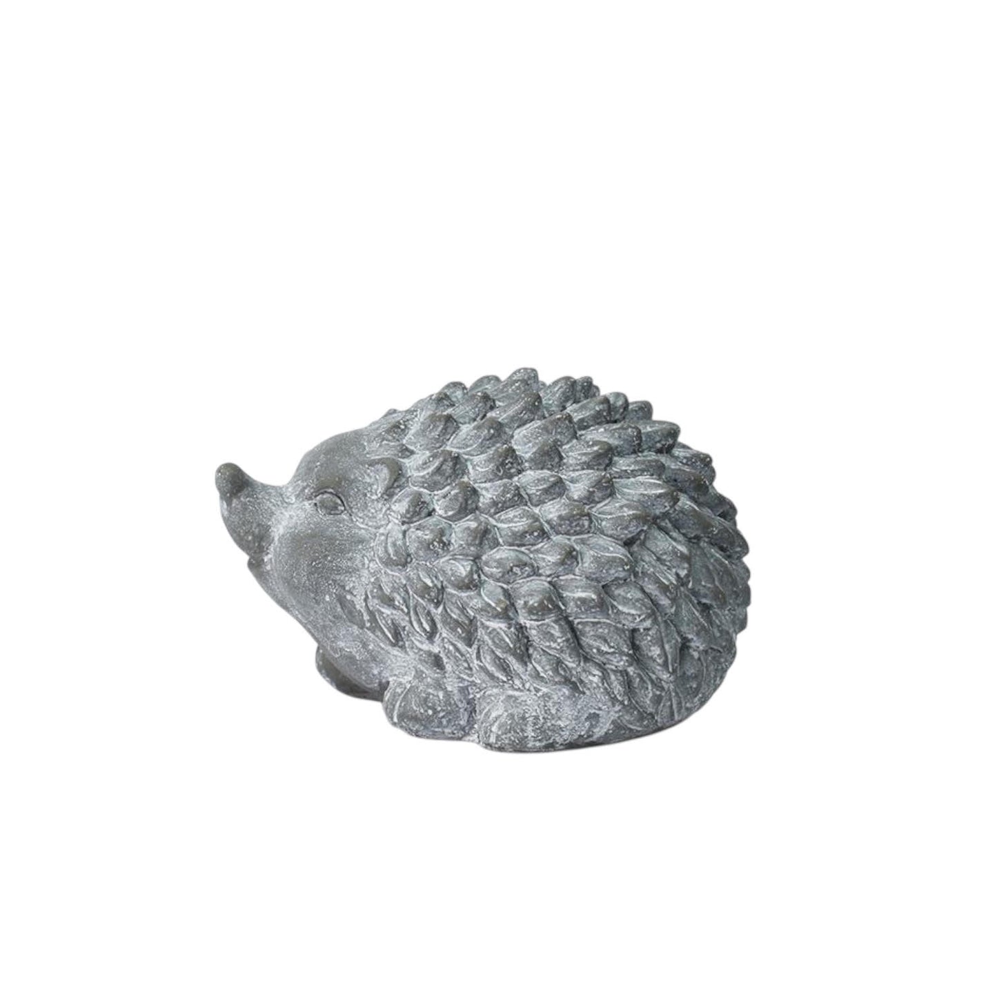 Durable Stone-Look Hedgehog Garden Sculpture – Cement Animal Ornament, Frostproof & Weather-Resistant, Perfect Indoor & Outdoor Décor for Lawn, Patio, Porch, Balcony (21cm Grey Hedgehog Statue)