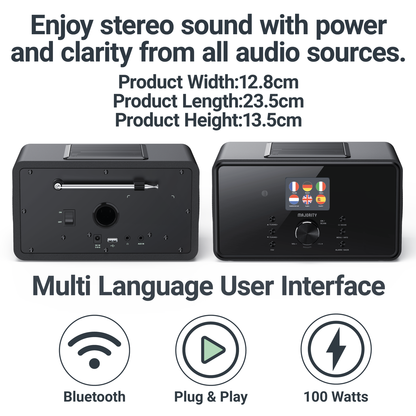 MAJORITY BARD MUSIC SYSTEM BLACK