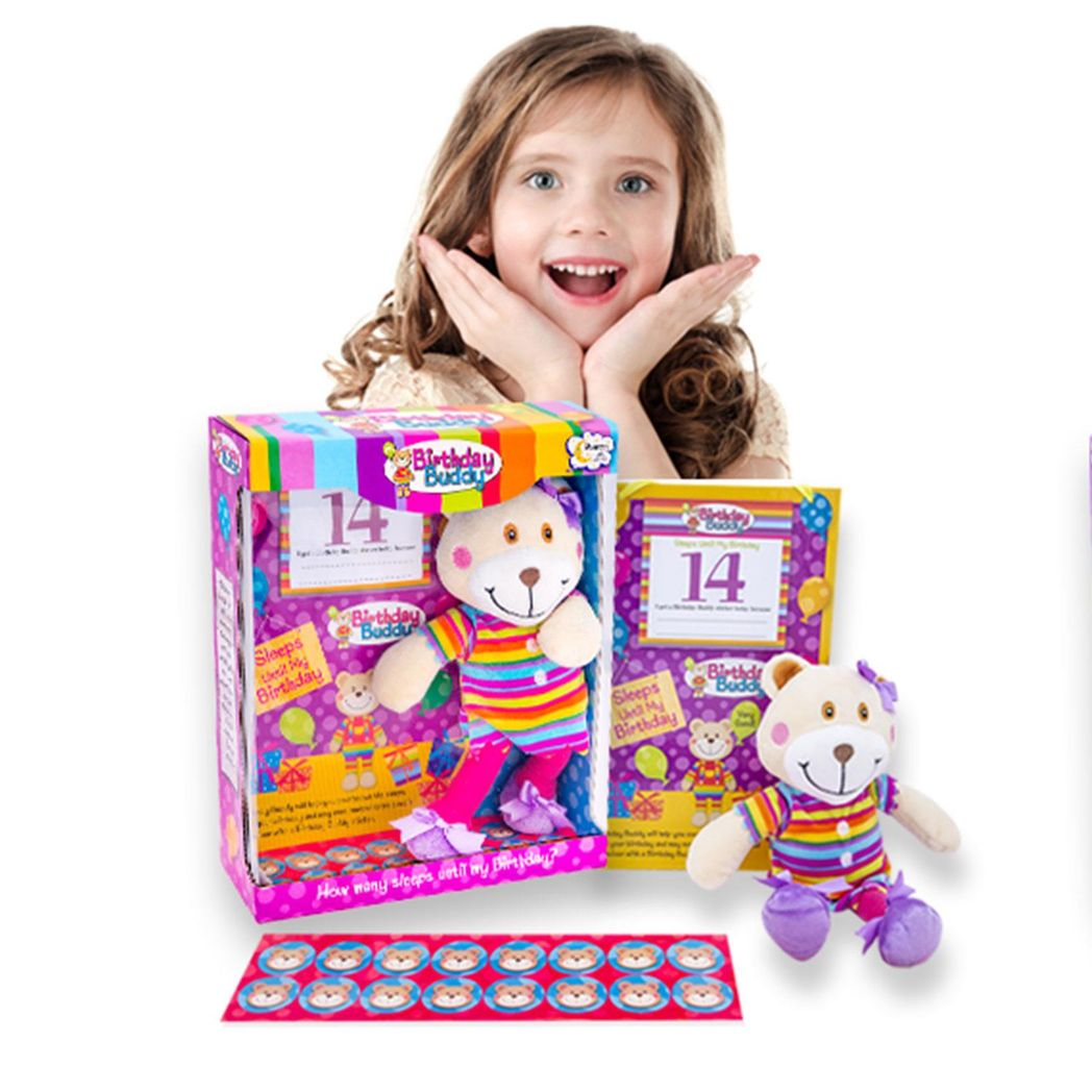 Birthday Buddy (Girl) & (Boy) Count Down Birthday Bear Toy[Birthday Buddy - Girl]