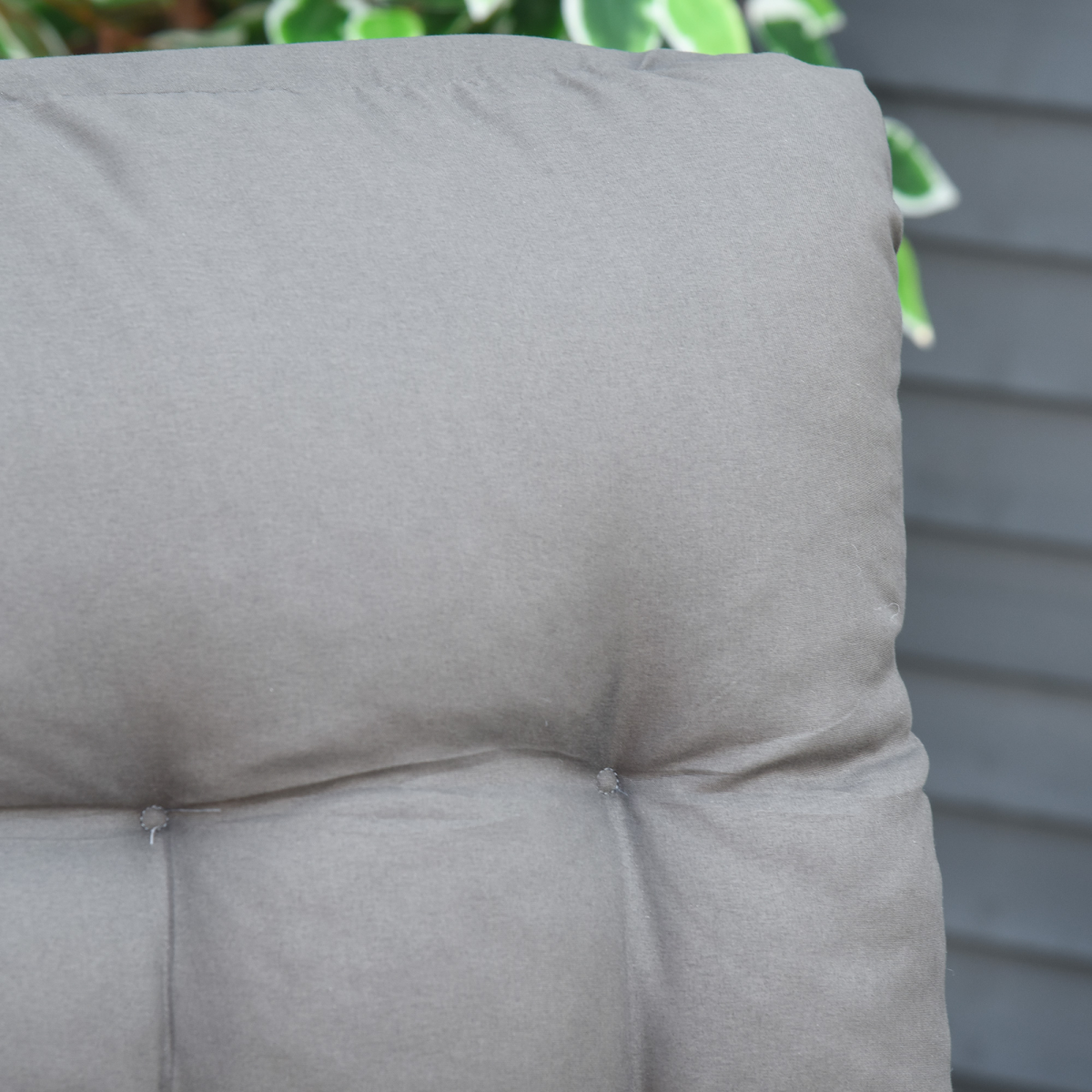 Outsunny 2 PCS Reclining Zero Gravity Chair Folding Lounger Cushion Dark Grey