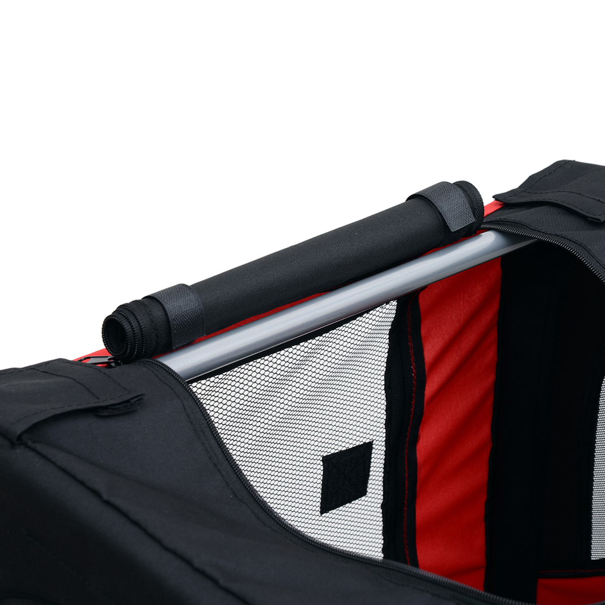 Pet Bicycle Trailer Dog Cat Bike Carrier Water Resistant W/ Hitch Coupler Red