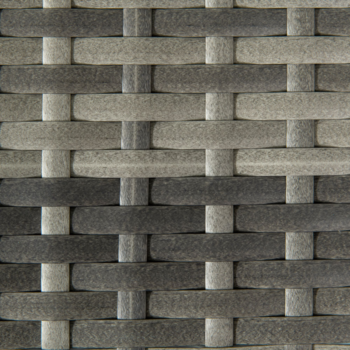 Outdoor Coffee Table w/ Plastic Board Under the Full Woven Table Top, Grey