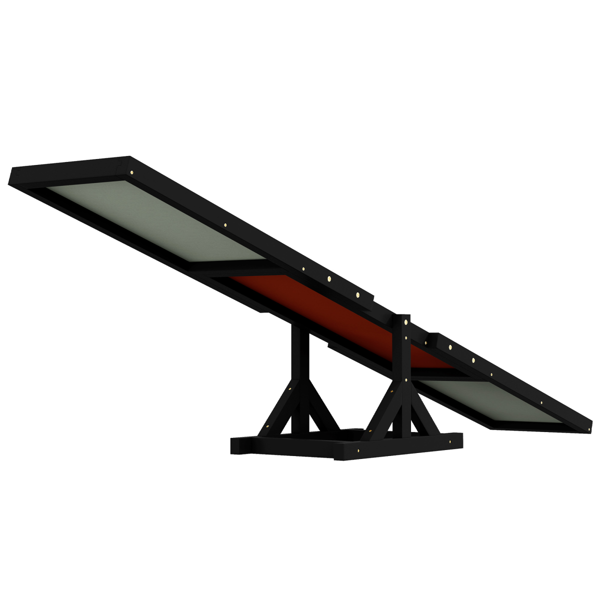 PawHut Wooden Pet Seesaw for Big Dogs with Anti-Slip Surface, Black