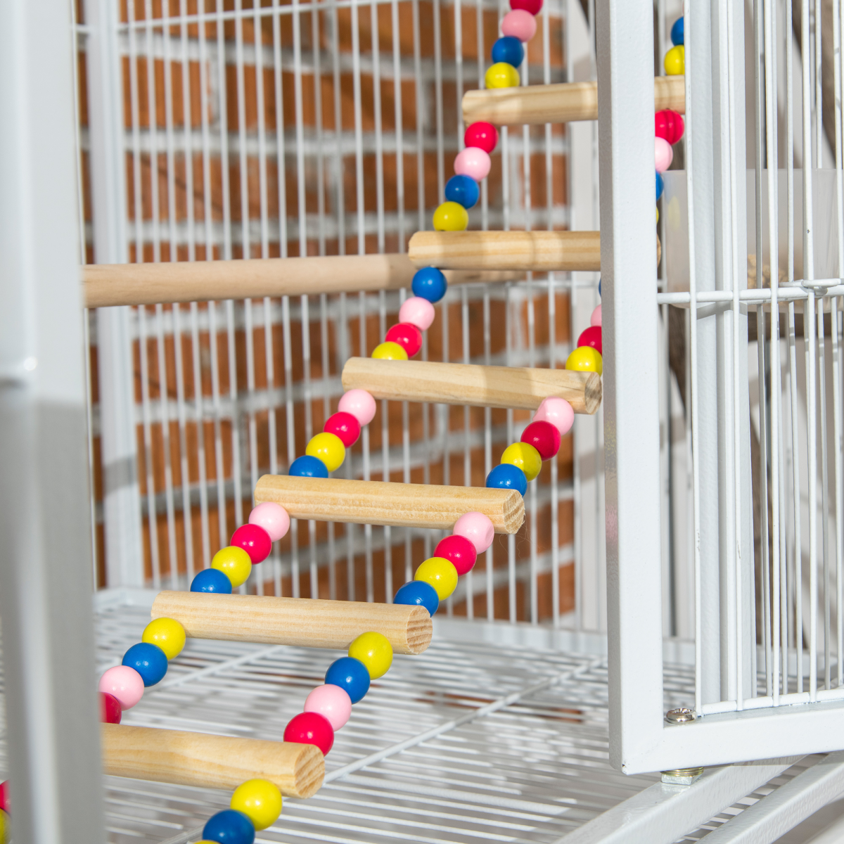 3 Tier Bird Cage W/ Stand Toy, for Canary Finch Cockatiel Parakeet Budgie