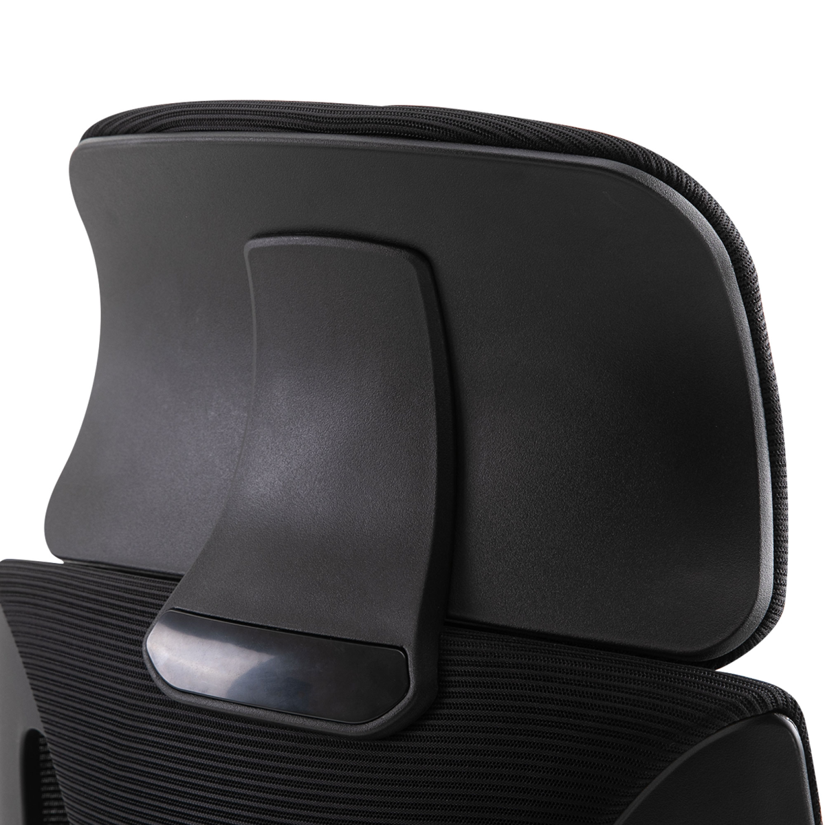 Mesh Back Office Chair w/ Adjustable Height Padded Headrest Black Vinsetto