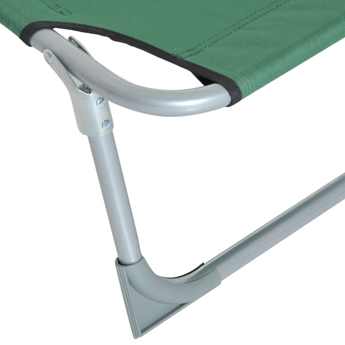 Camping Cot Picnic Sun Lounger Portable Folding Chair Patio Green Outsunny
