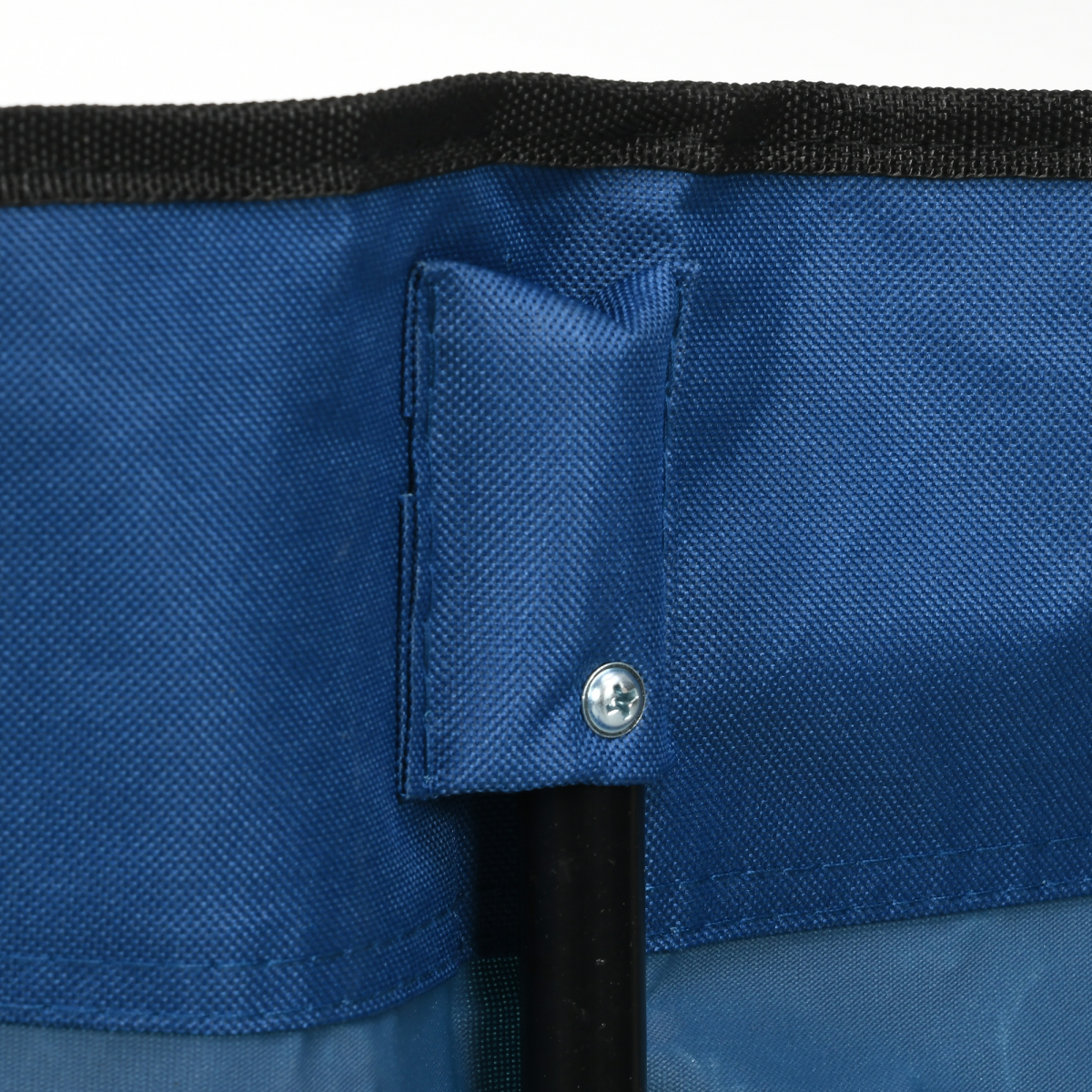 Outsunny 6 Seat Folding Bench Multi Deck Chair Cup Holder Camping Steel Blue