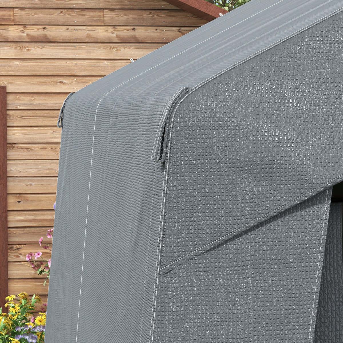 Outsunny 3 x 3(m) Garden Storage Shed, Waterproof and Heavy Duty Portable Shed