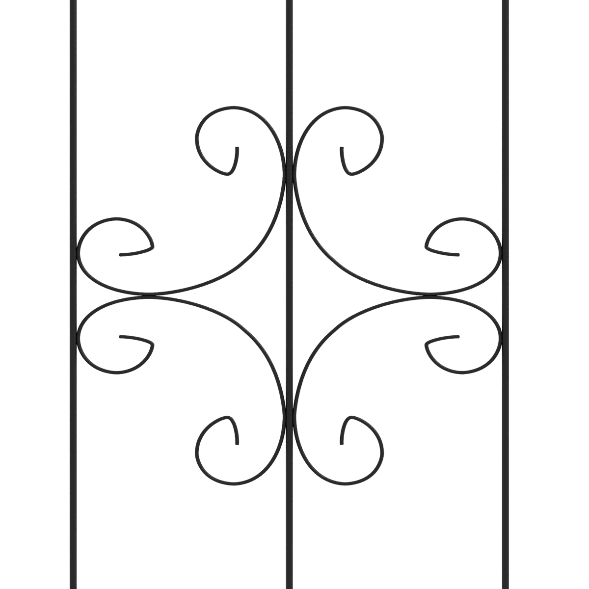 Outsunny Set of 2 Metal Trellis for Climbing Plants, Arrow Design