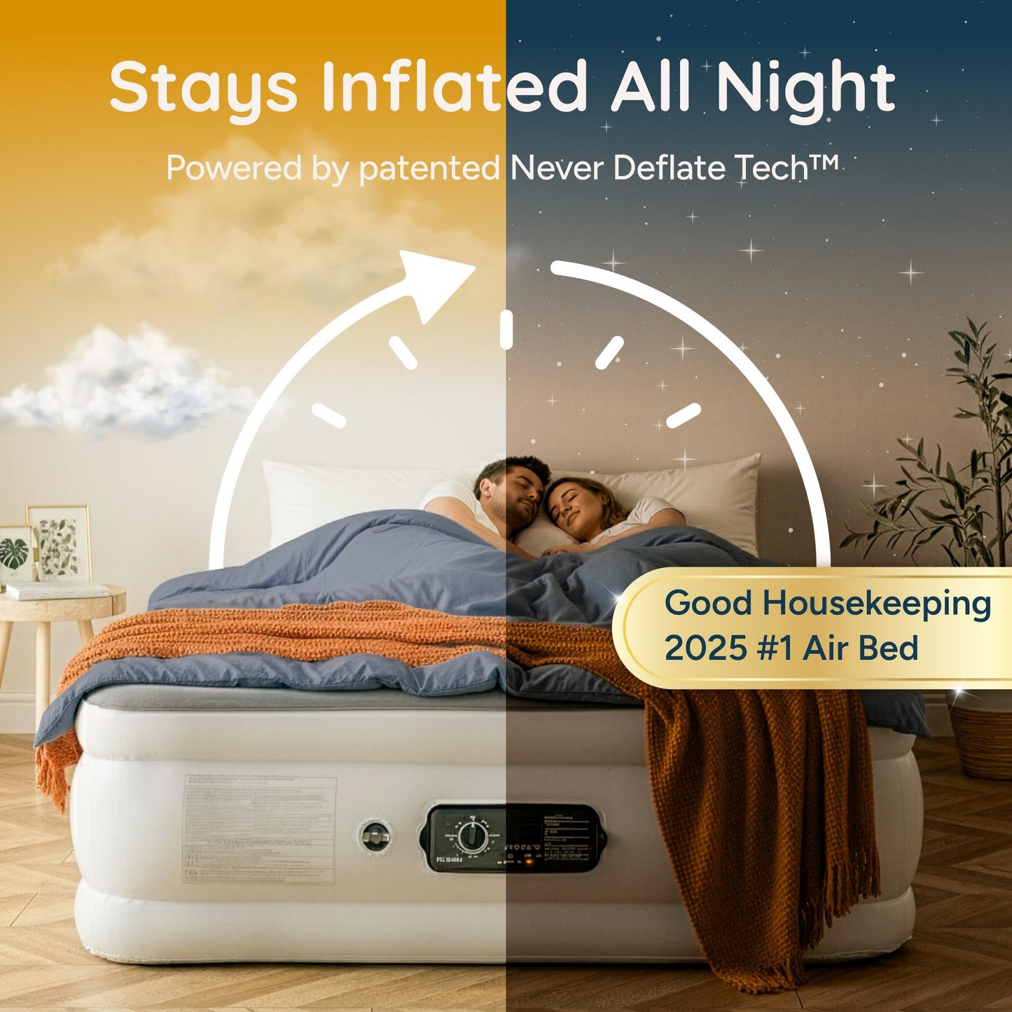 Huddle Never Deflate Air Bed - King
