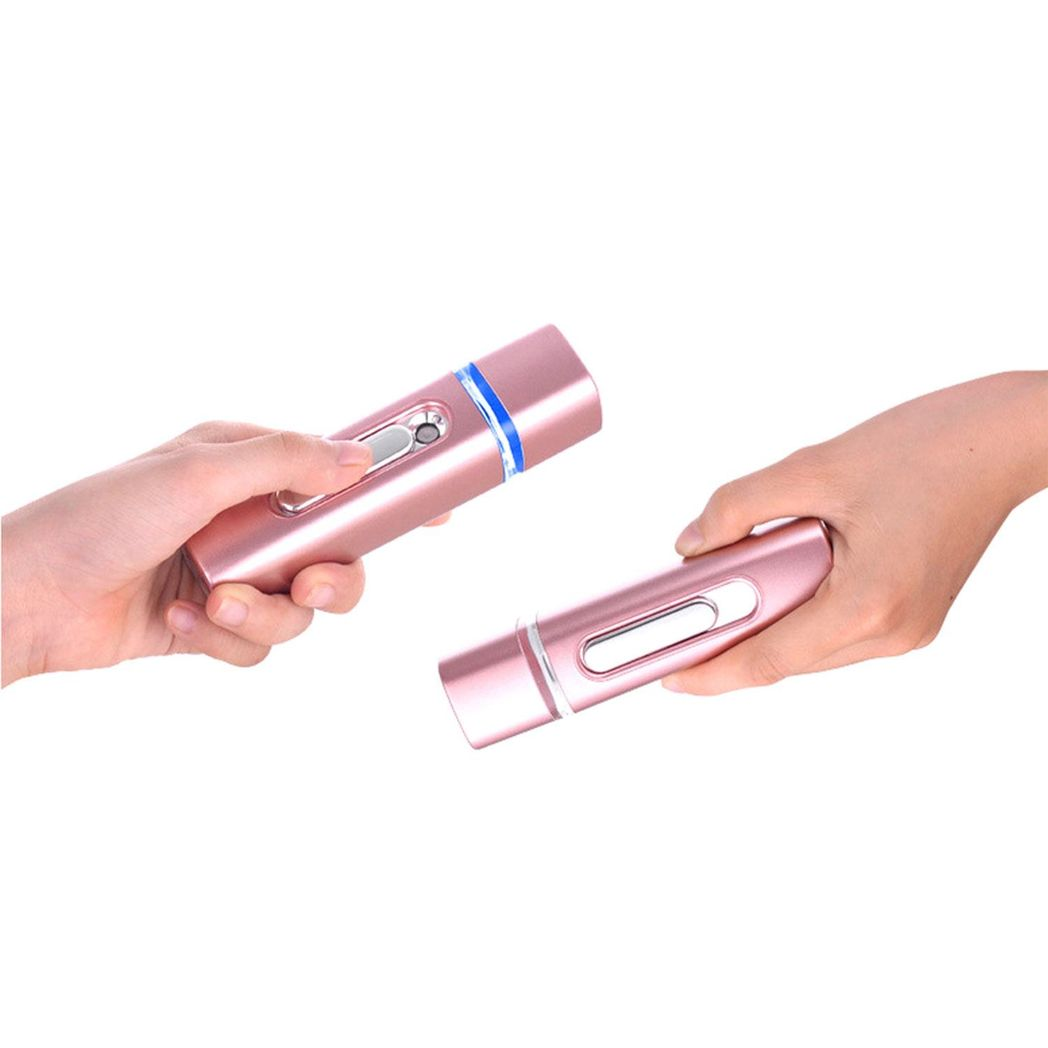 2 in 1 Portable Nano Mist Sprayer Handheld - Rose Gold