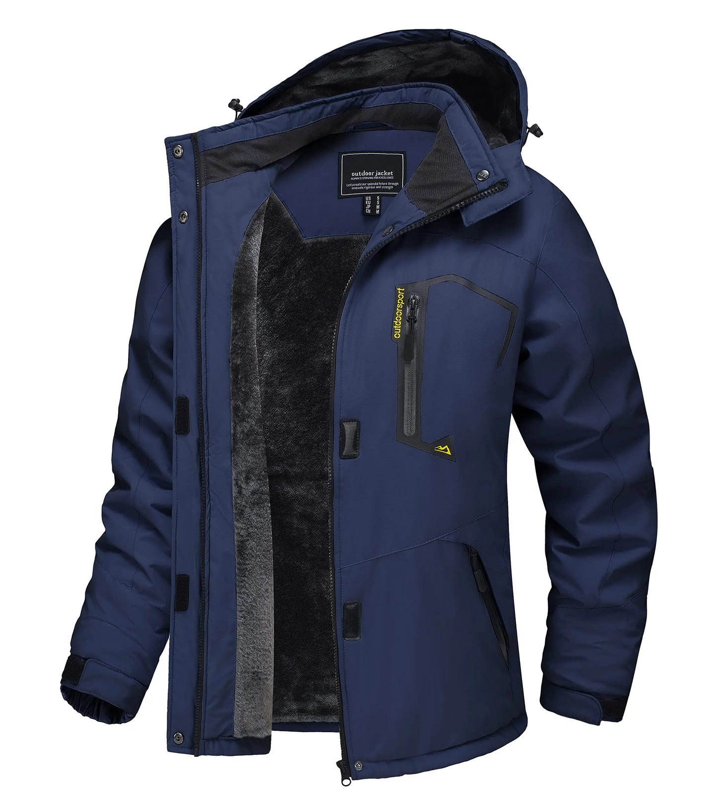 TACVASEN Winter Waterproof Ski Snowboard Jacket Womens Thermal Heavy Fleece Jackets Casual Work Rain Coat Windbreaker Parka