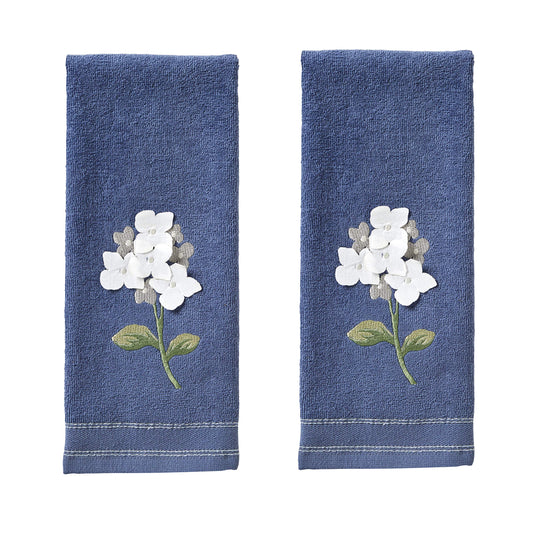 SKL Home by Saturday Knight Ltd. Farm Hydrangea Hand Towel, Set of 2, Blue