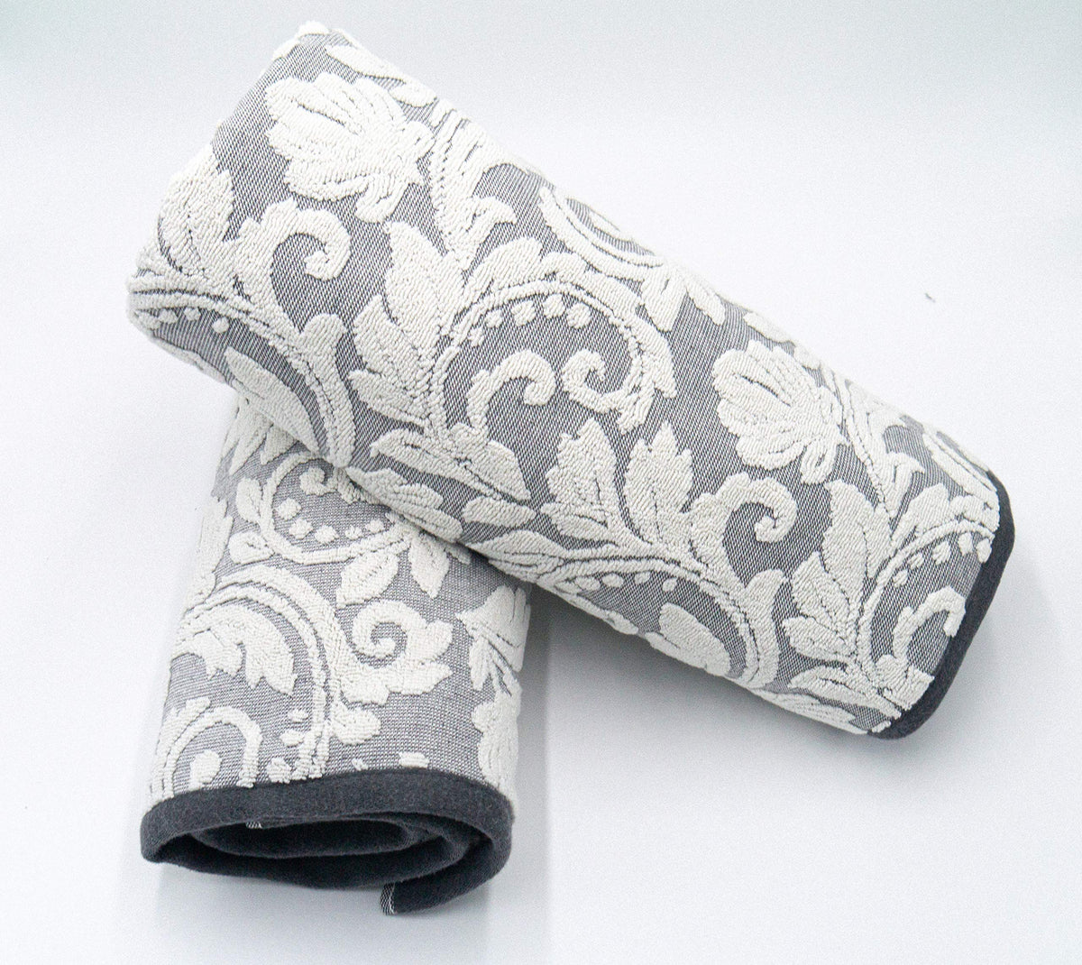 Lex's Linens Jacquard Floral Bath Sheet Grey