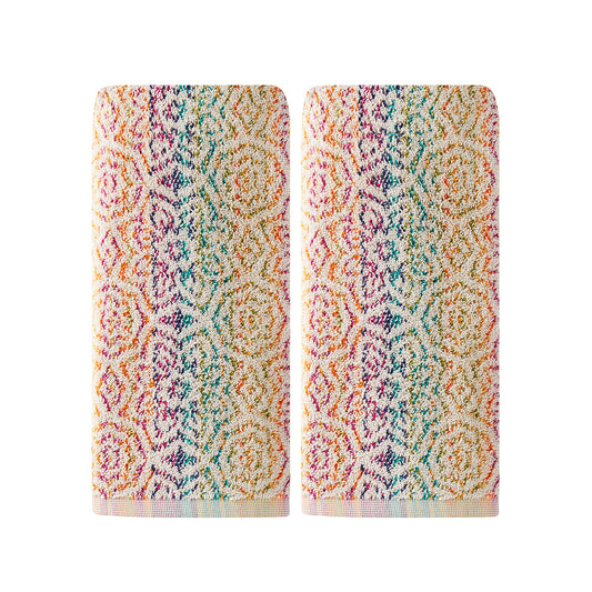 SKL Home by Saturday Knight Ltd. Rhapsody 2 Pc Hand Towel, Multicolored