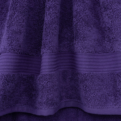 Cotton Paradise Hand Towels for Bathroom, 100% Cotton Turkish 4 Piece Hand Towel Set, Soft Absorbent Face Towels Clearance Set, Purple Hand Towels